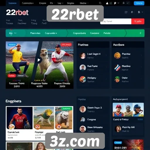 Facilidade de navegação no site 22rbet